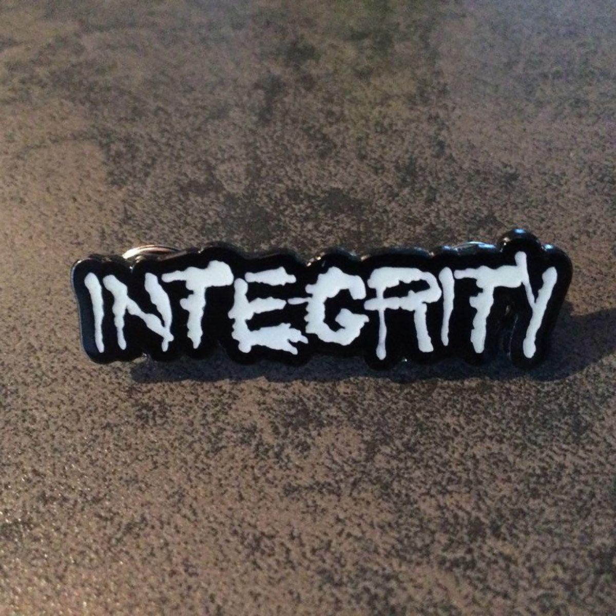 Integrity Logo - INTEGRITY splatter logo pin