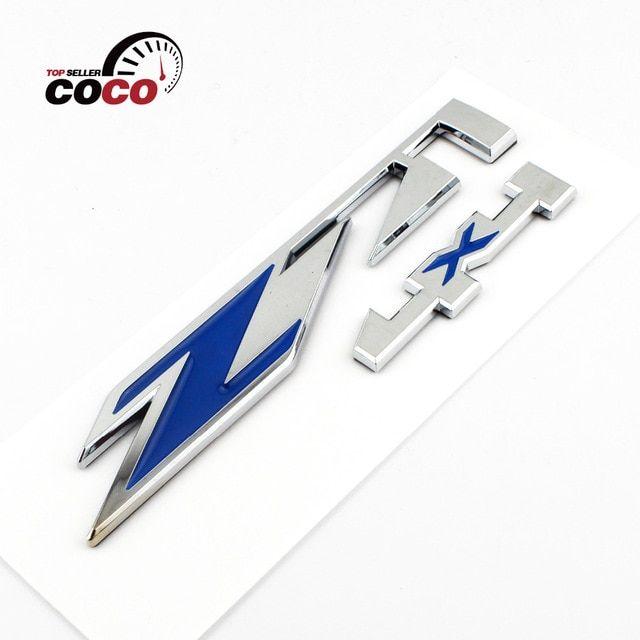 Blue and Silver Z Logo - Car styling Bule Z silver Z71 + 4X4 Fender LOGO 3D Chrome Metal ...