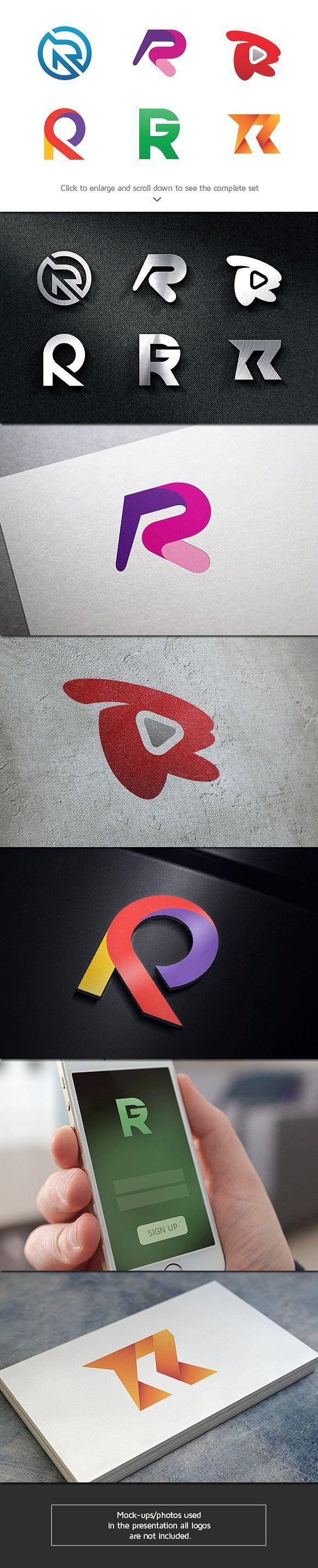 6 Letter Logo - 6 Best of Letter R Logos ~ Logo Templates ~ Creative Market