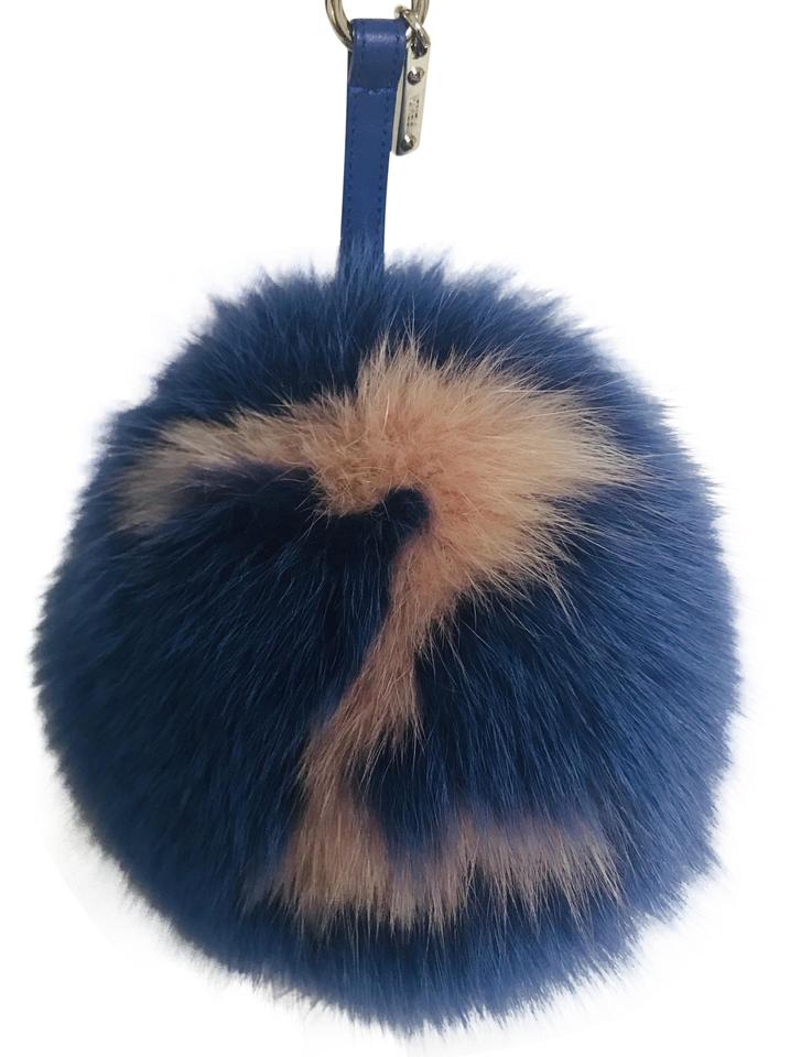 Blue and Silver Z Logo - Fendi Blue Abc Pom-pom Bag Charm Letter Z - Tradesy