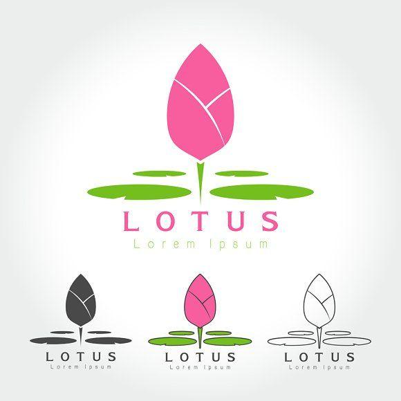 3 Flower Logo - Lotus flower logo Logo Templates Creative Market