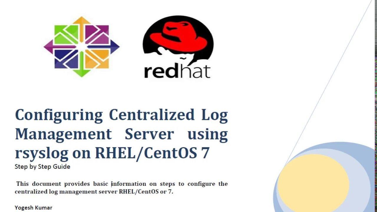 RHEL Server Logo - Centralized Log Management Server using rsyslog on RHEL CentOS 7 ...