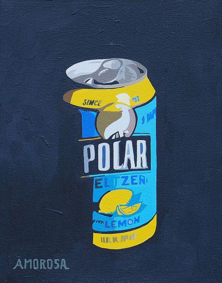 Polar Seltzer Logo - Polar Seltzer Can Painting by Donald Amorosa