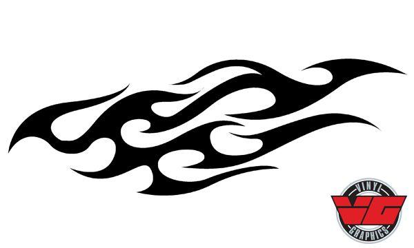 Tribal Flame Logo - Vehicle Graphics - Flame Decals - VG960 Tribal Flame Decal
