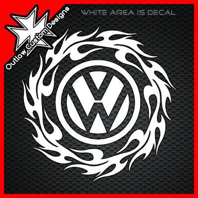 Tribal Flame Logo - VW - Tribal Flame Logo - Outlaw Custom Designs, LLC