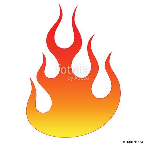 Tribal Flame Logo - Flame vector fire. Colored tribal flames. It can be used for tattoos ...