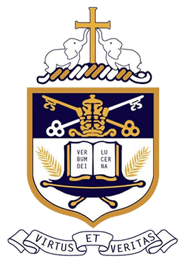 Gold White and Blue College Logo - St. Peter's College, Colombo