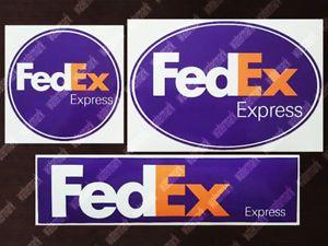 Federal Express Logo - 3x FEDEX FED EX FEDERAL EXPRESS LOGO STICKERS / DECALS | eBay
