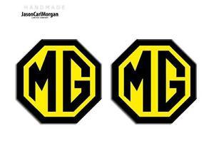 Black Yellow Logo - MG TF LE500 2002-06 New 70mm Front Rear Badge Insert Black Yellow ...