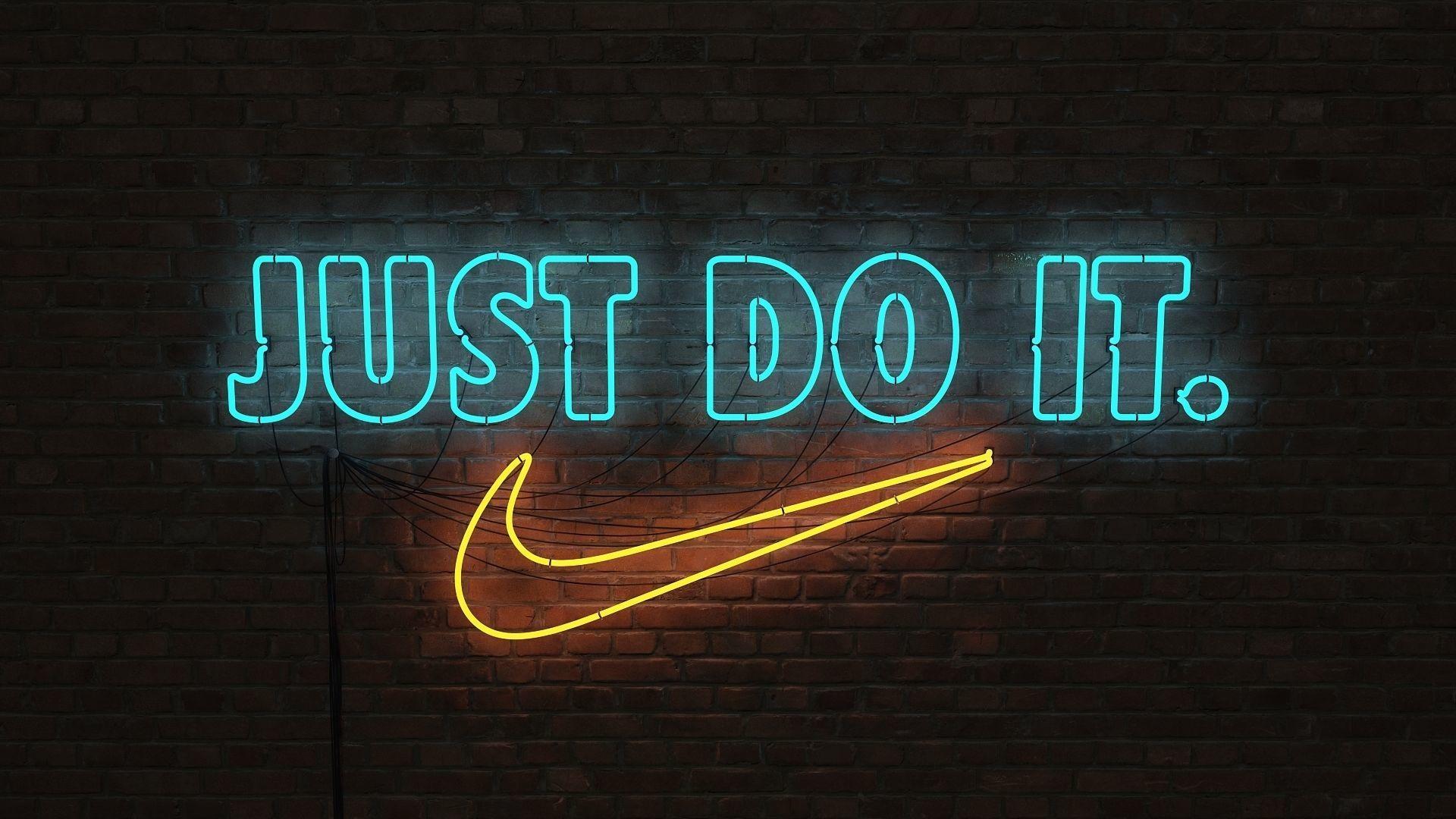 Nike Just Do It Logo - logo sign Nike Just do it 3d VR / AR ready | CGTrader