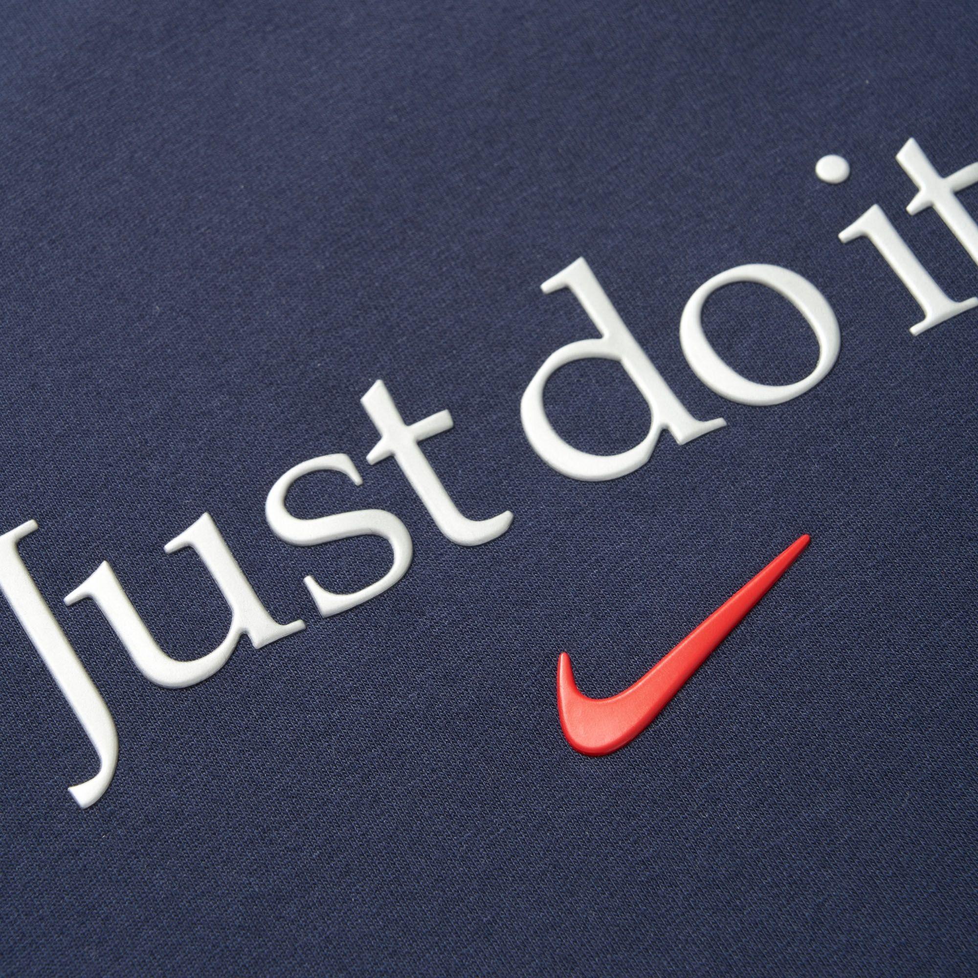 Just Do It Logo - Nike Just Do It Logo T-Shirt | Navy | AA6578-451 | Stuarts London