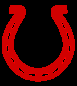 Horse and Horseshoe Logo - Red horseshoe Logos