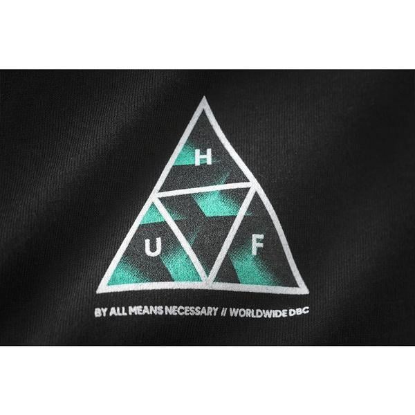 HUF Triangle Logo - HUF - Premiere Triple Triangle Men's Tee, Black – The Giant Peach