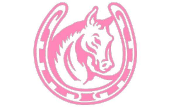 Horse and Horseshoe Logo - Horse with Horseshoe Sticker