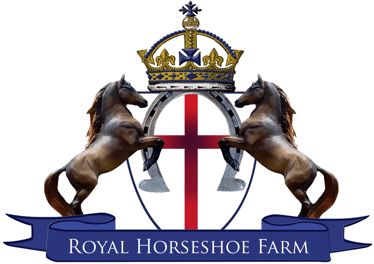 Horse and Horseshoe Logo - Royal Horseshoe Farm - Trail Rides, Horse Riding Lessons, Parties ...