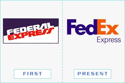 First Federal Express Logo - Take A Look At 50 Corporations' Amazing First & Present Logos