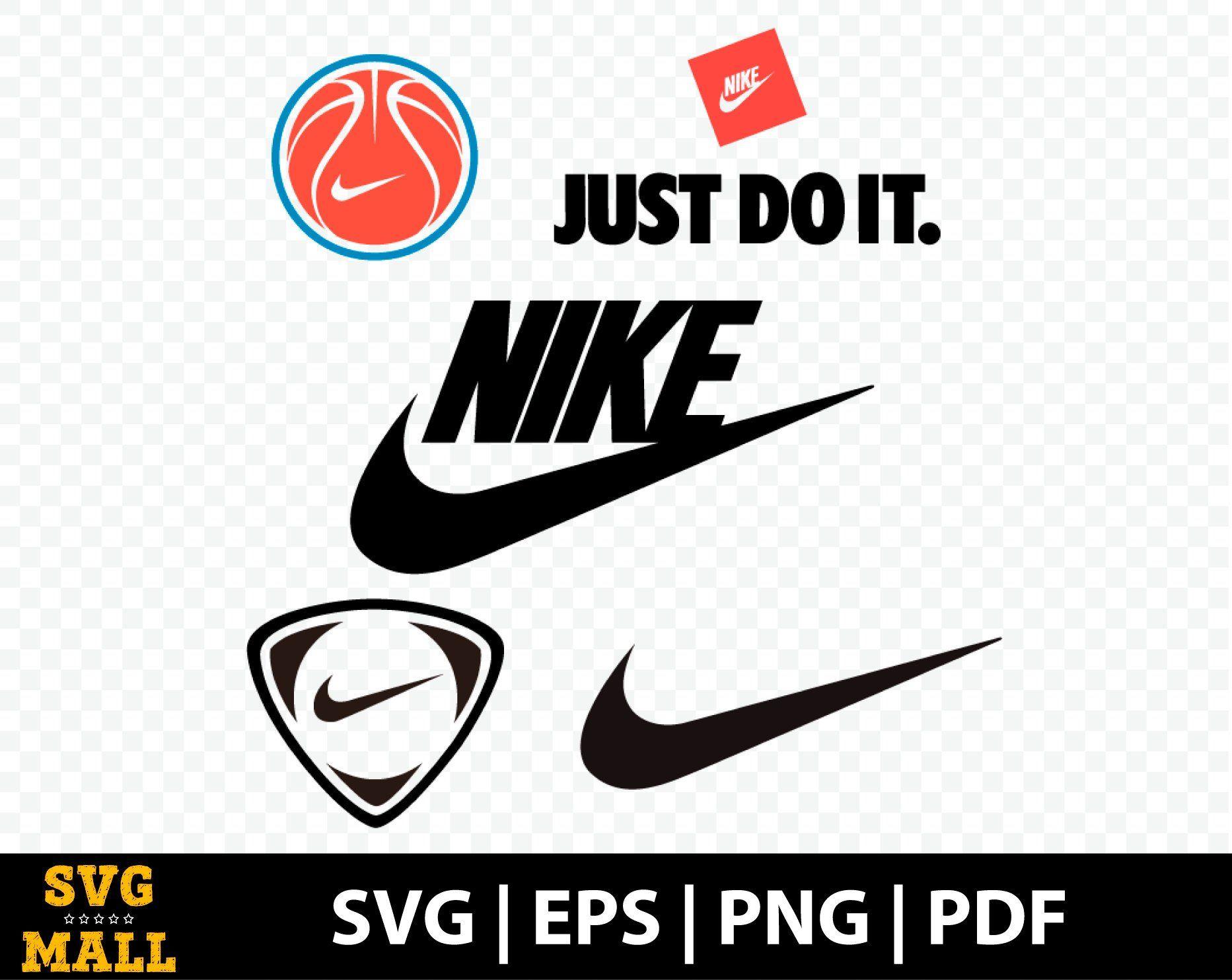 Nike Logo Red And Just Do It Symbol White With Name Clothes Design