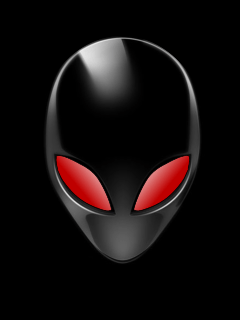 Red Alien Logo - Download Alien Eyes 240 X 320 Wallpaper