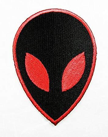 Red Alien Logo - Black Alien Red Eye Patch Movie Cartoon Logo Kid Polo T Shirt Patch