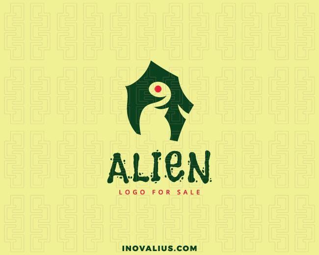 Red Alien Logo - Alien Logo Template