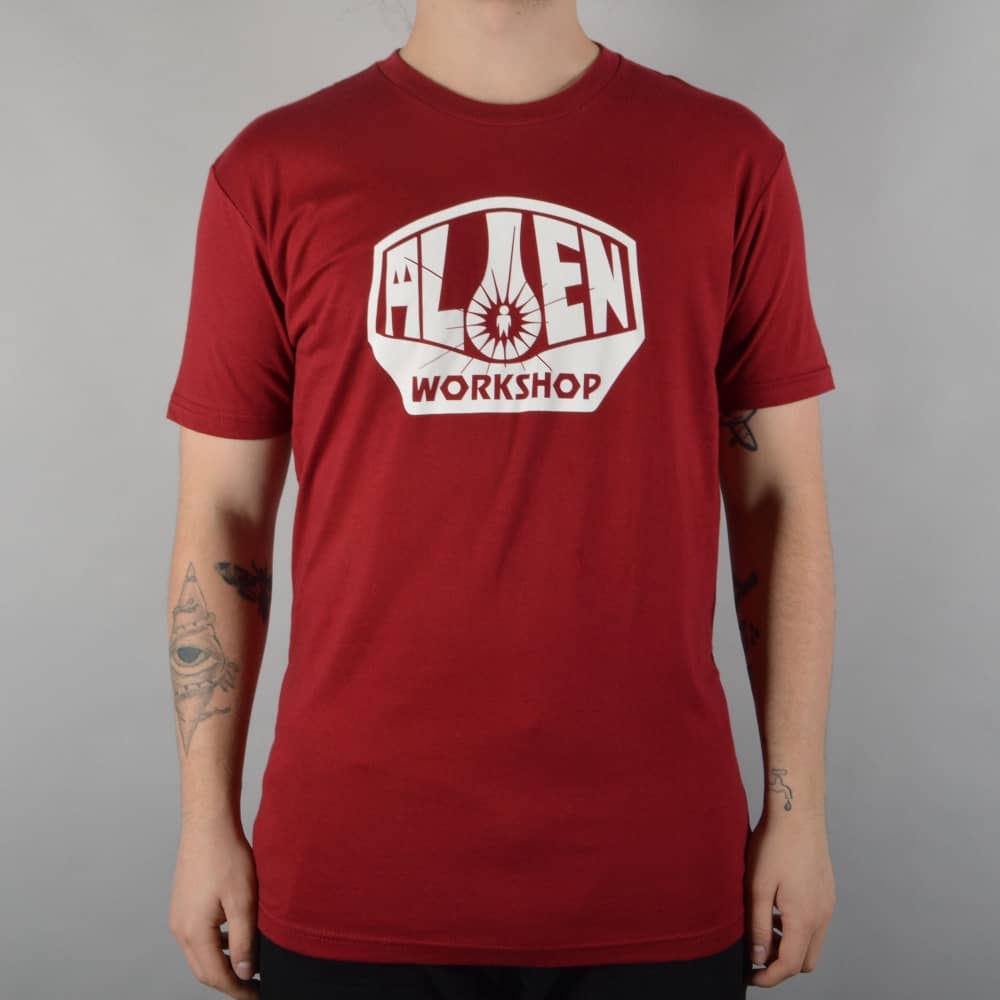 Red Alien Logo - Alien Workshop OG Logo Skate T-Shirt - Red - SKATE CLOTHING from ...