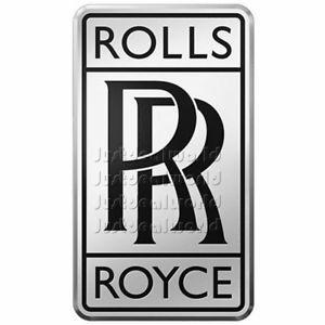 RR Blank Logo - Brass Rolls Royce Radiator RR Logo Self Adhesive Back- Medium