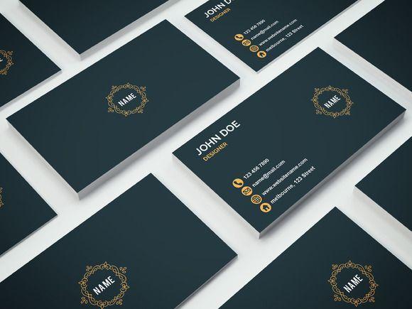 RR Blank Logo - Luxury Business Card by MustaART. Templates