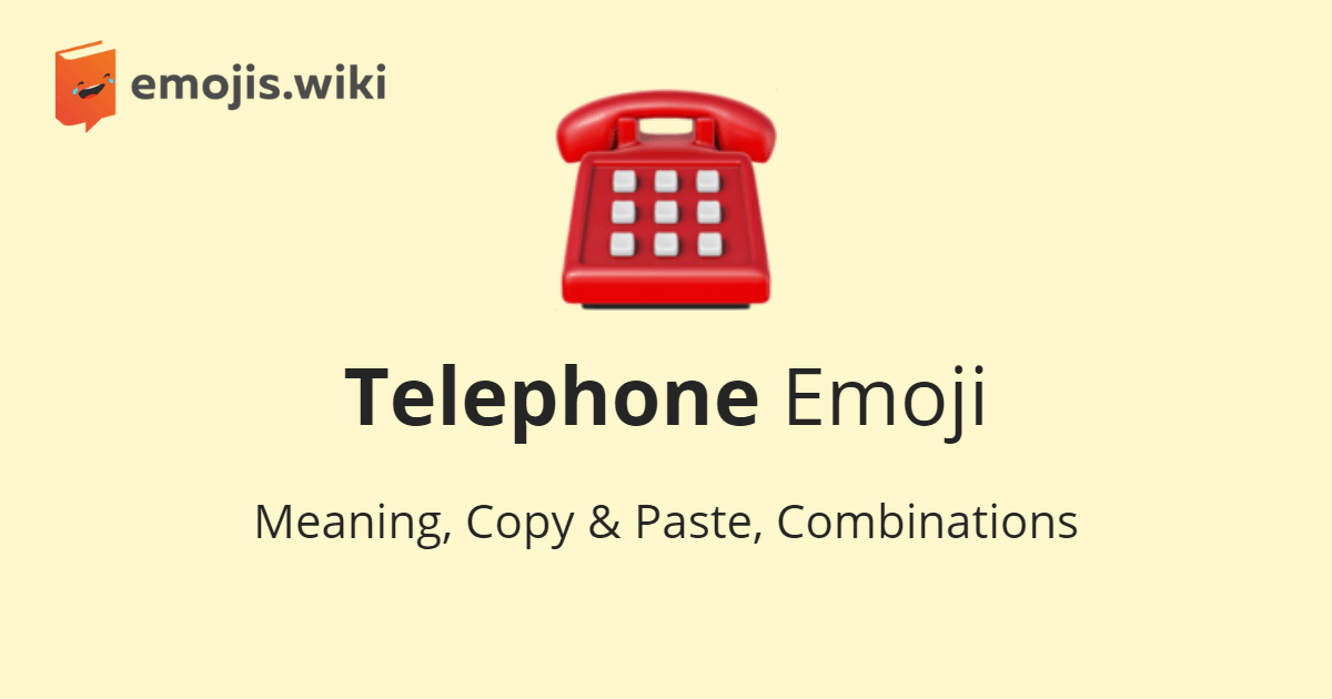Phone Emoji Red Logo - ☎ Telephone Emoji — Meaning, Copy & Paste 