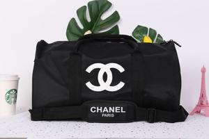 Chanel White CC Logo - Chanel White CC Logo Travel Gym Duffle Weekend Bag Large Vip Gift ...