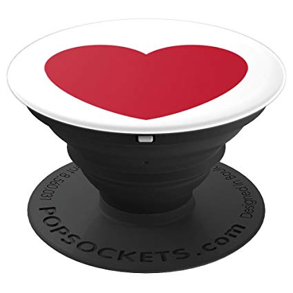 Phone Emoji Red Logo - Heart Love Red Emoji Grip and Stand