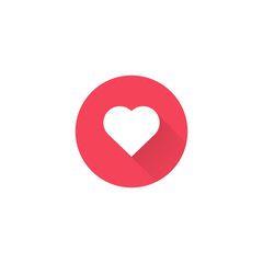 Phone Emoji Red Logo - Red vector heart icon. Heart emoji. Heart sticker. Love symbol ...