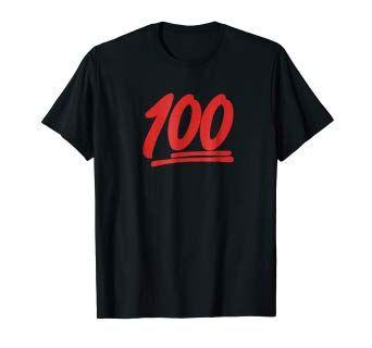 Phone Emoji Red Logo - Red 100 Emoji Symbol Graphic T Shirt, Adult or