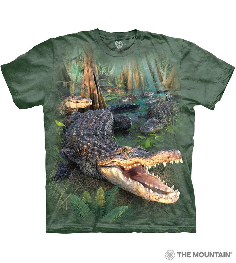 Alligator Shirt Logo - The Mountain Adult Unisex T-Shirt - Gator Parade