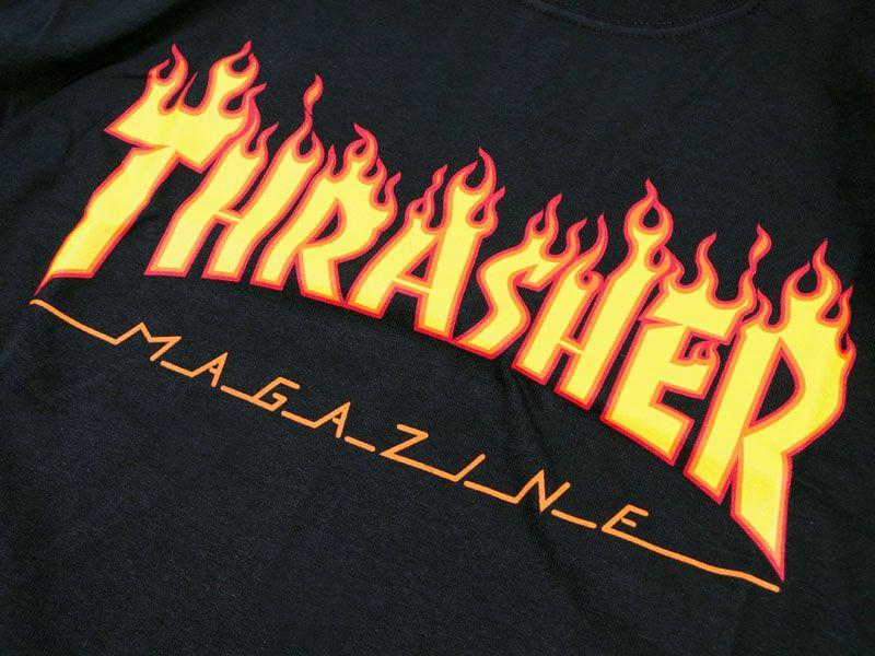 Thrasher Magazine Logo - Jalana: Thrasher Magazine THRASHER short sleeve T shirt frame logo ...