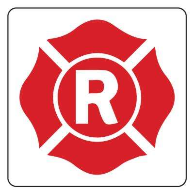 Letter R Red Circle Logo - White/Red - Stock Signs - Signs, Letters & Numbers - The Home Depot