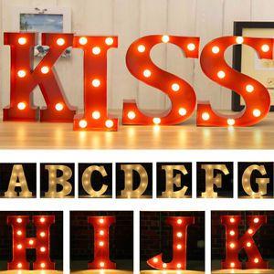 9 Red and White with Letters and Logo - 9'' Alphabet Letter Lights LED Light Up White Warm Letters Standing