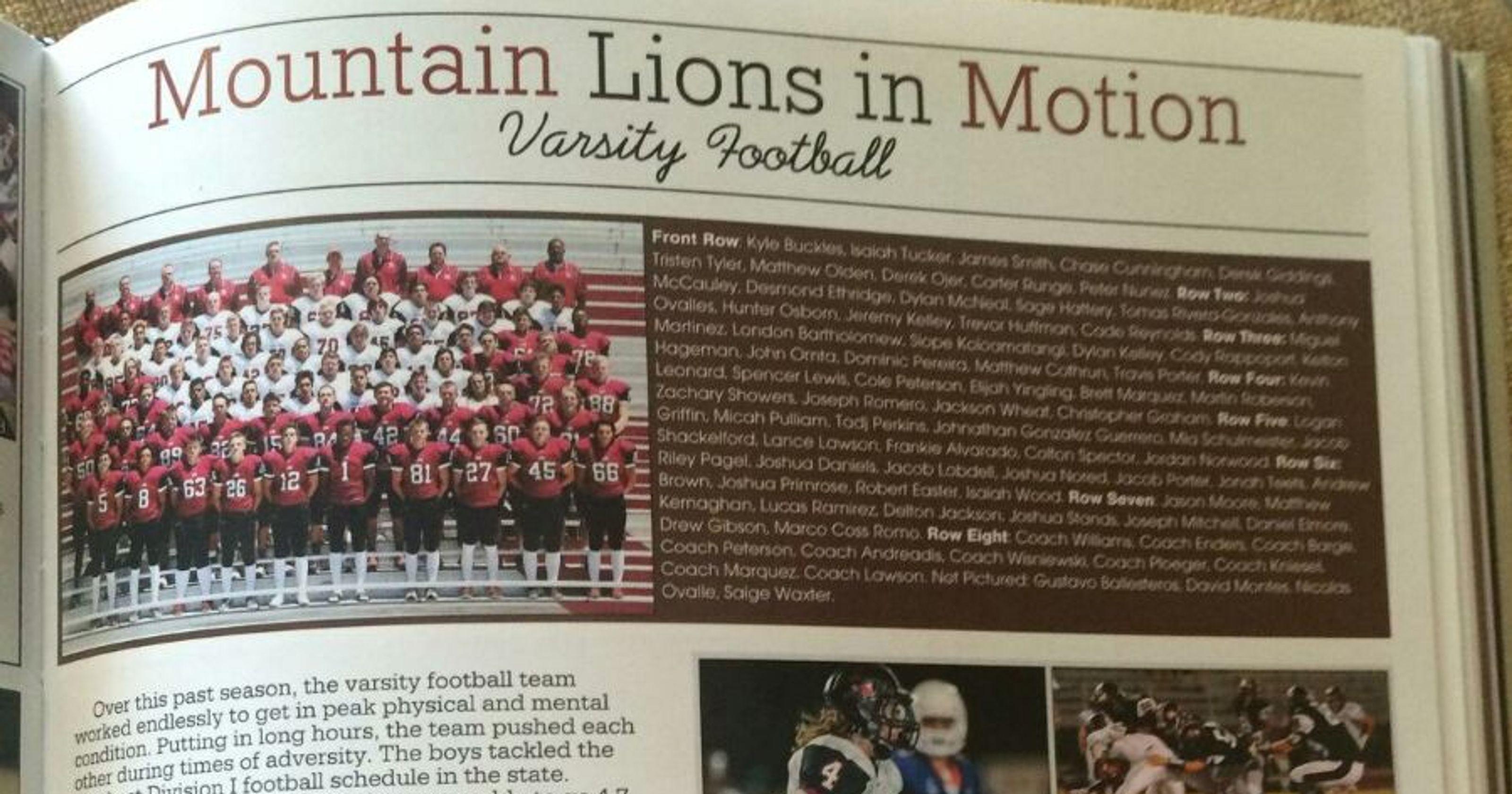 Red Mountain High Logo - Mesa Red Mountain High School football player's yearbook photo leads ...
