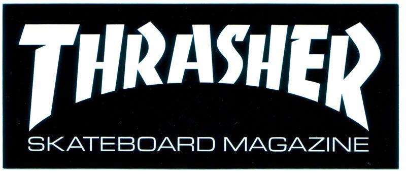 Thrasher Magazine Logo - dragtrain: Medium Thrasher MAGAZINE LOGO STICKER sticker genuine ...
