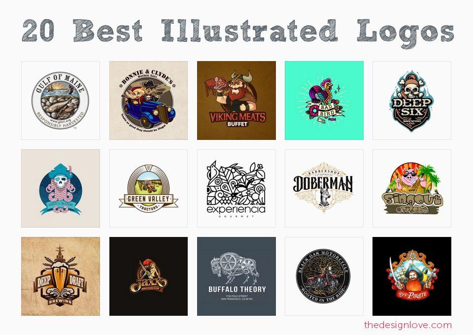 20 Best Logo - 20 Best Inspiring Examples of Illustrated Logos