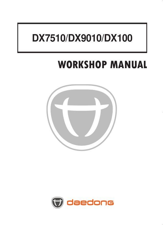 Daedong Logo - Kioti Daedong DX100 Tractor Service Repair Manual