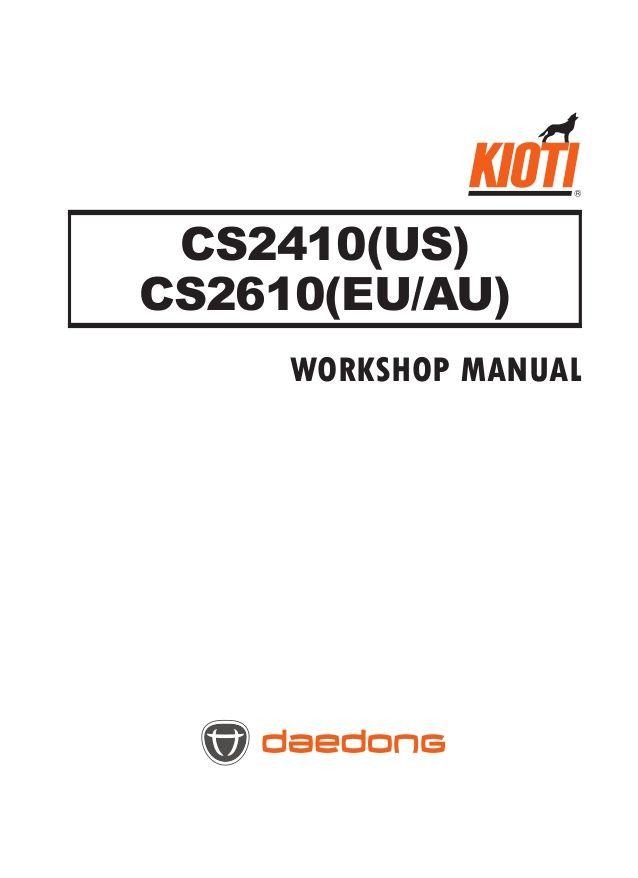 Daedong Logo - Kioti Daedong CS2610 (EU AU) Tractor Service Repair Manual