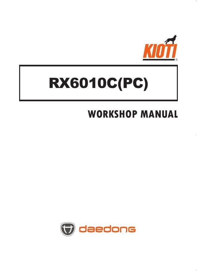 Daedong Logo - Kioti Daedong RX6010PC Tractor Service Repair Manual