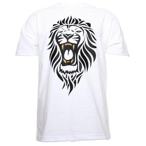 Stone Lion Logo - Stevie Stone - White Lion T-Shirt Strange Music, Inc Store
