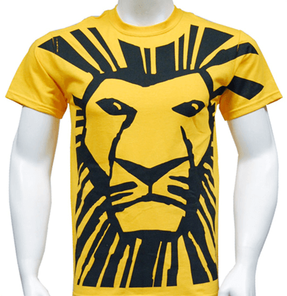 Shirt with Lion Logo - The Lion King the Broadway Musical - All Over Simba Print T-Shirt ...
