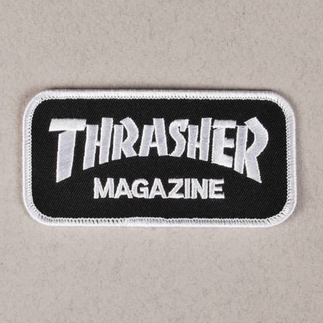 Thrasher Magazine Logo - Thrasher Magazine Logo Patch - Black - ACCESSORIES from Native Skate ...