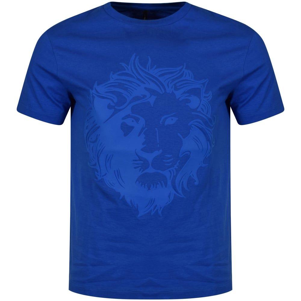 Blue Lion Logo - VERSUS VERSACE Versus Versace Blue Lion Logo T-Shirt - Men from ...