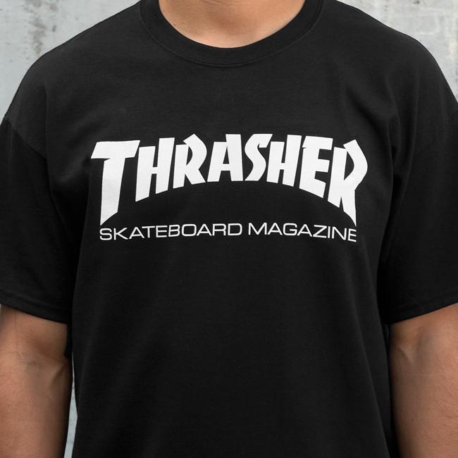 Thrasher Magazine Logo - Thrasher Magazine Logo Black T-Shirt – Banned Skate Shop