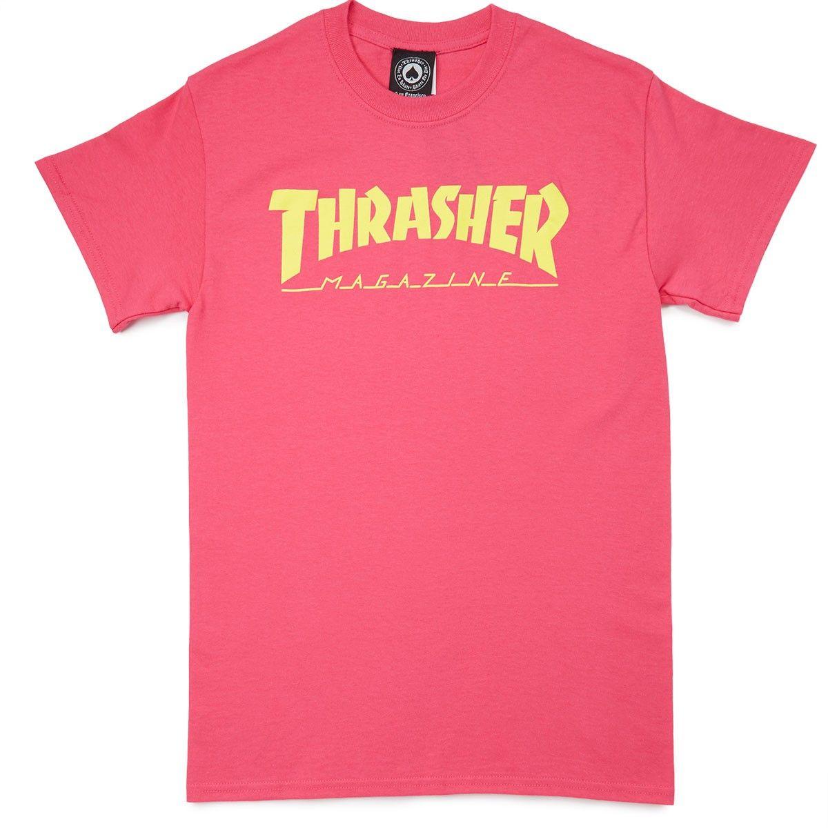 Thrasher Magazine Logo - Thrasher Magazine Logo T-Shirt - Pink