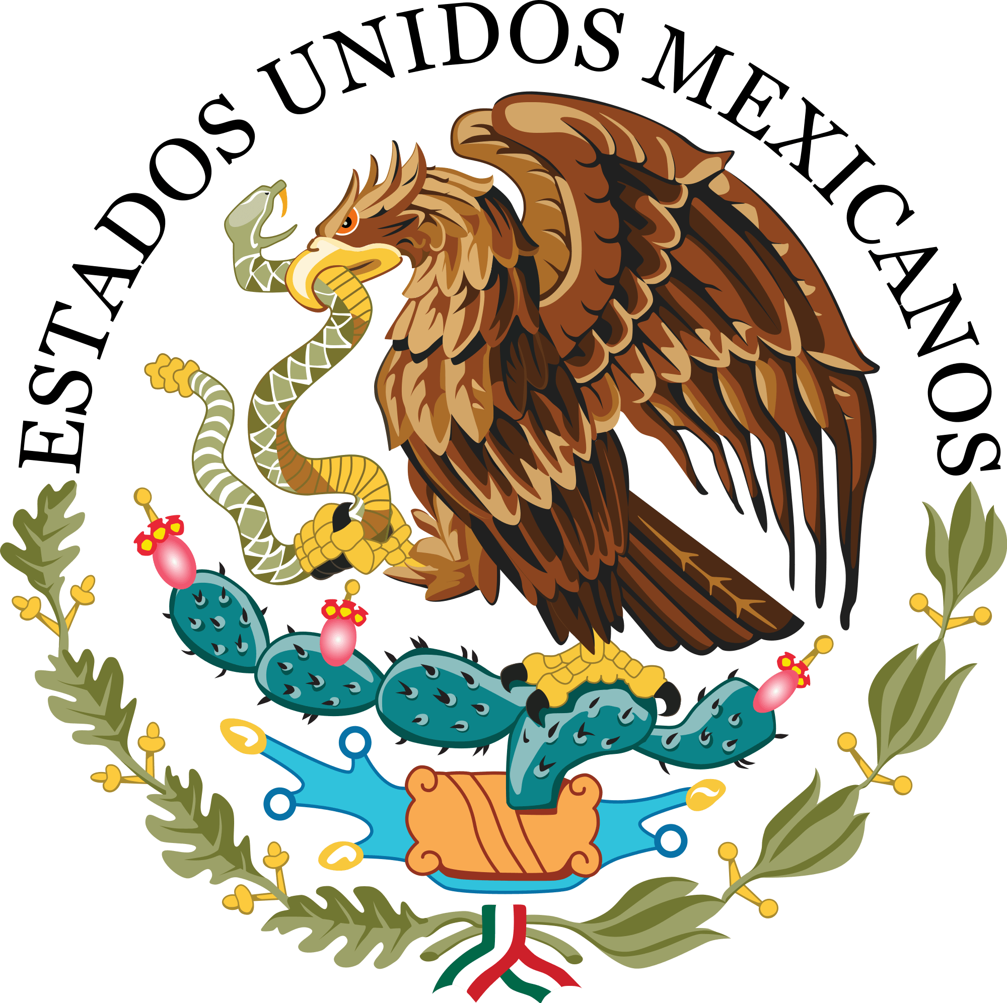 Mexican Flag Bird Logo - Coat of arms of Mexico