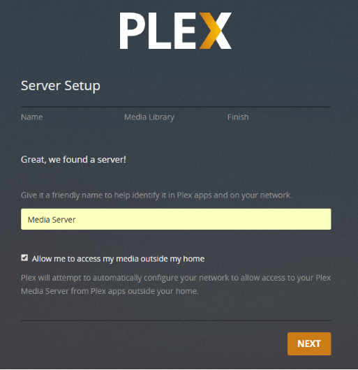 Plex App Logo - Basic Setup Wizard